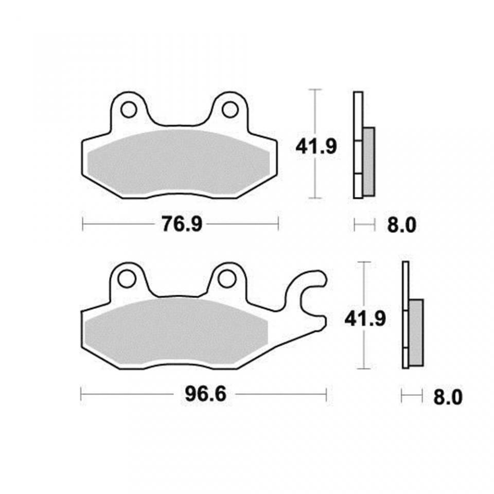 Plaquette de frein AP Racing Quad CF pour moto 450 Cforce 2015-2017 AVG Neuf
