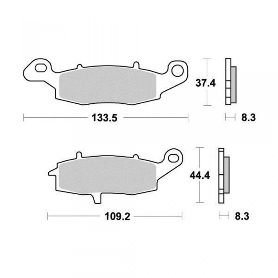 Plaquette de frein AP Racing pour moto Kawasaki 1000 KLV 2004-2006 AVD Neuf