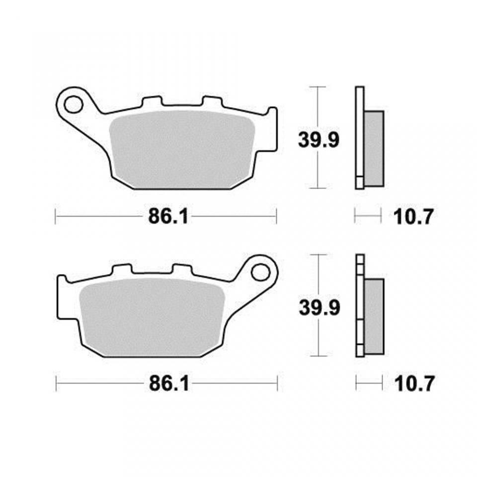 Plaquette de frein AP Racing pour moto Honda 650 FMX 2005-2006 AR Neuf