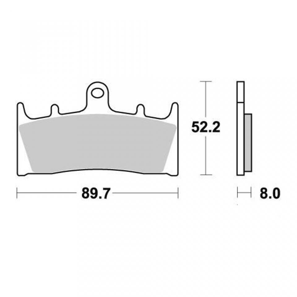 Plaquette de frein AP Racing pour moto Kawasaki 600 Zx-6 R Ninja 1998-2002 AVG / AVD Neuf