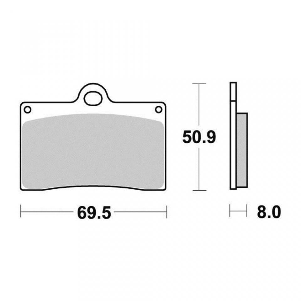 Plaquette de frein AP Racing pour moto MZ 660 Skorpion Sport/Cup 1995-2001 AV Neuf