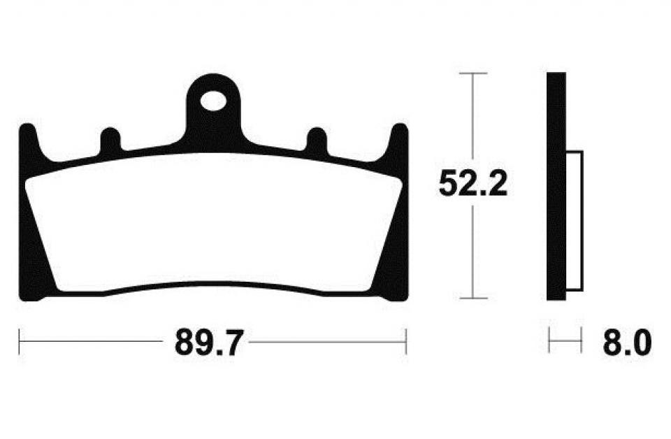 Plaquette de frein Tecnium pour moto Kawasaki 1100 ZRX 1997-2000 AVG / AVD Neuf