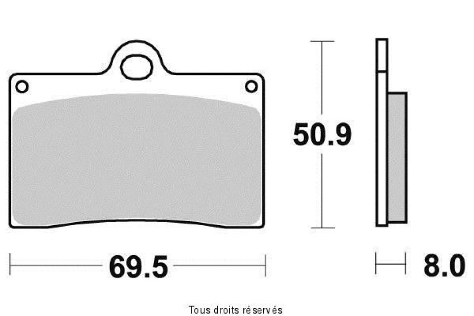 Plaquette de frein Tecnium pour moto pour moto Guzzi 1100 California Jackal 1998-2001 AVG / AVD Neuf