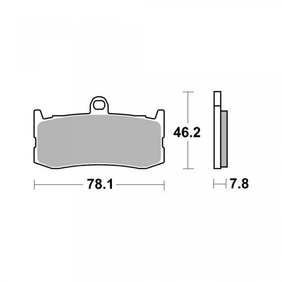 Plaquette de frein AP Racing pour moto Triumph 675 Daytona 2009-2016 AVG AVD LMP464SF