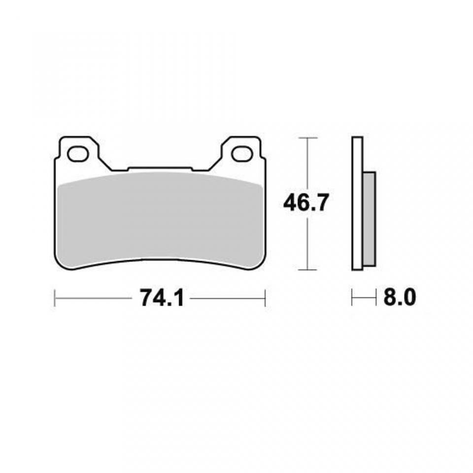 Plaquette de frein AP Racing pour moto Honda 1000 CB R 2008-2016 AVG / AVD Neuf