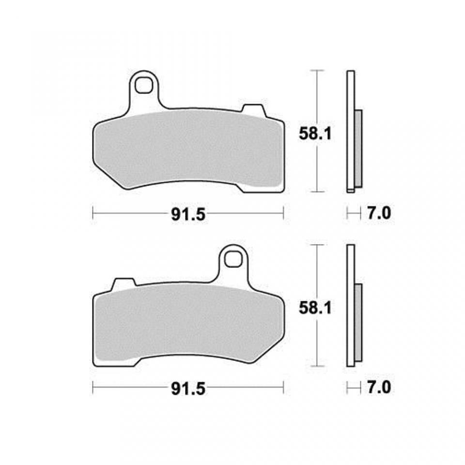 Plaquette de frein AP Racing pour Moto Harley Davidson 1130 Vrsc V-Rod 2006 à 2007 AVG / AVD / AR Neuf