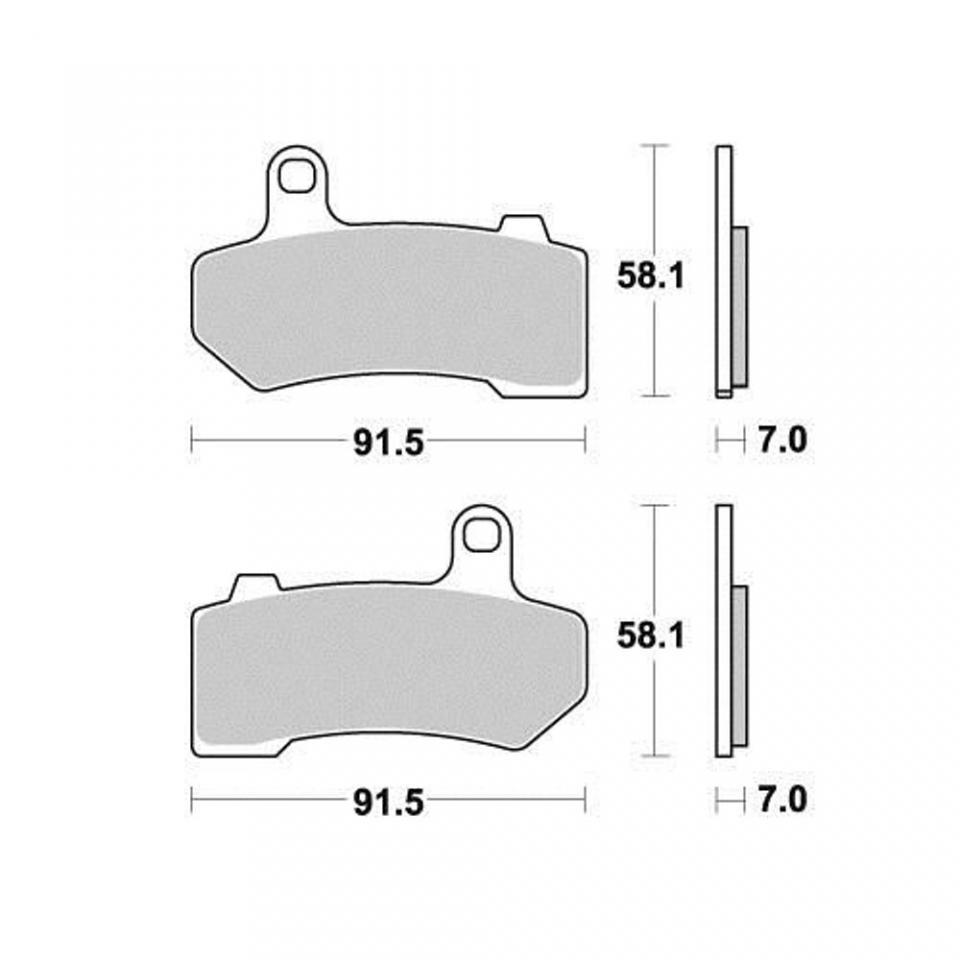 Plaquette de frein AP Racing pour Moto Harley Davidson 1584 FLHX Street Glide 2008 à 2015 AVG / AVD / AR Neuf