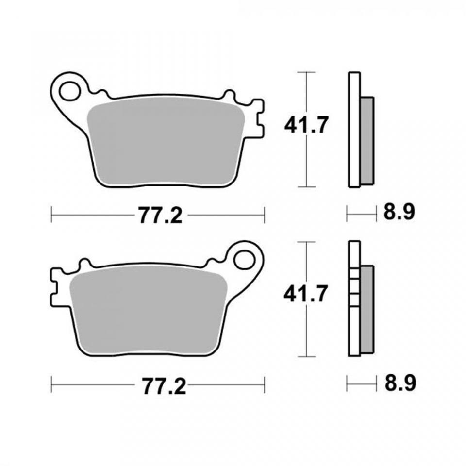 Plaquette de frein AP Racing pour moto Kawasaki 1000 Zx-10 R Ninja Sans Abs 2011-2014 AR Neuf
