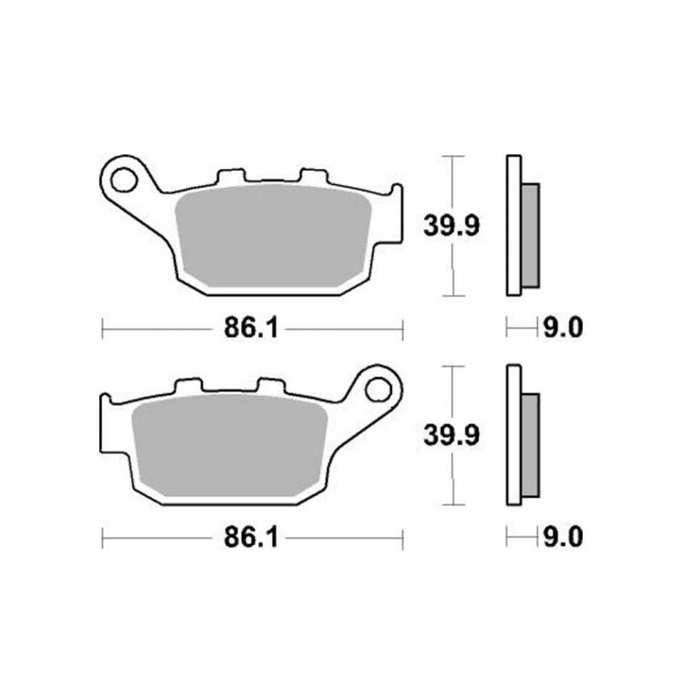 Plaquette de frein AP Racing pour moto Suzuki 650 SV 2015-2019 AR / LMP481SR Neuf