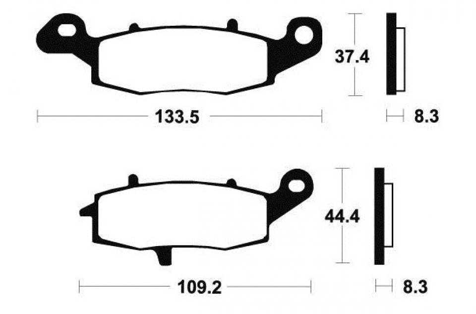 Plaquette de frein Tecnium pour moto Kawasaki 1000 KLV 2004-2006 AVD Neuf