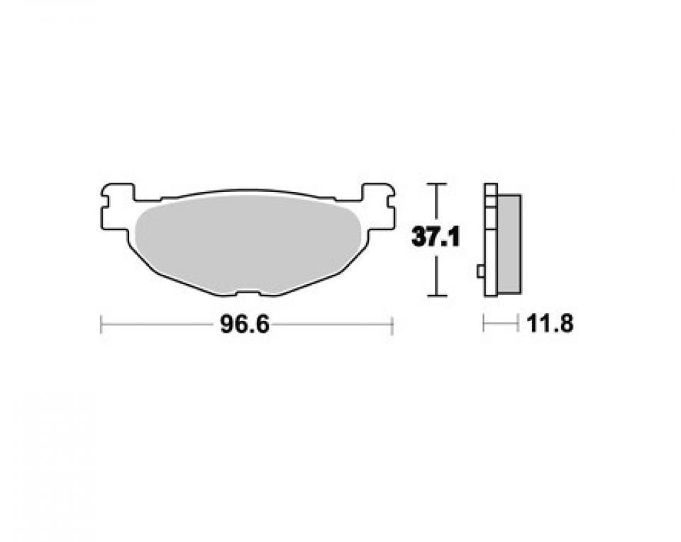 Plaquette frein AP Racing pour scooter MBK 400 Yp Skyliner 2004-2008 AR / LMP1190SC