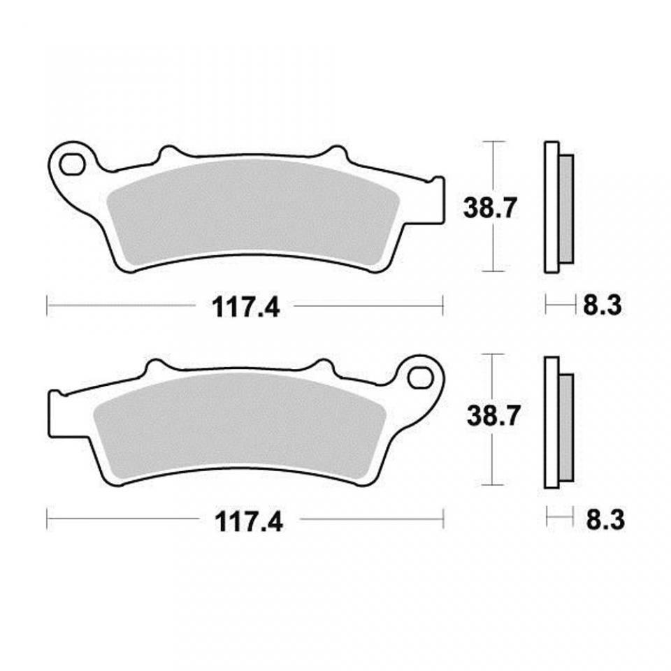 Plaquette de frein Ferodo pour Scooter Piaggio 350 BEVERLY HPE SPORT TOURING 2012 à 2020 AV Neuf