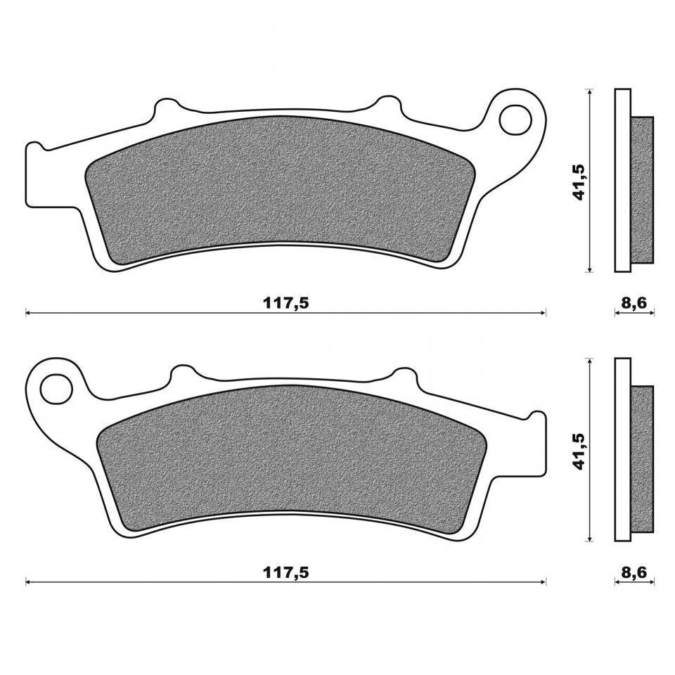 Plaquette de frein Newfren pour Scooter Aprilia 200 Arrecife 2003 à 2020 FD0282BE Neuf