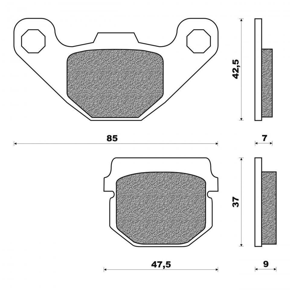 Plaquette de frein Newfren pour Moto KTM 50 SX 2014 à 2020 Neuf