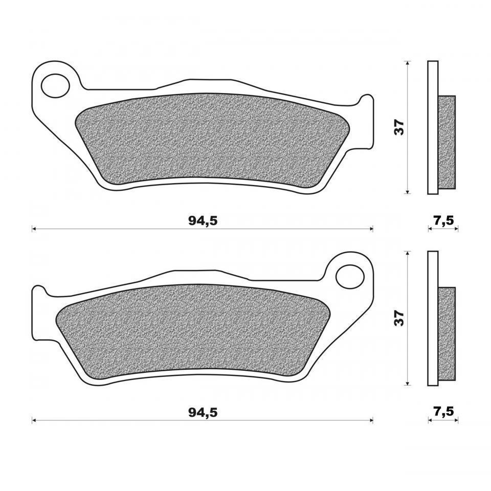 Plaquette de frein Newfren pour Moto Moto Guzzi 1100 Quota Es 1999 à 2001 Neuf