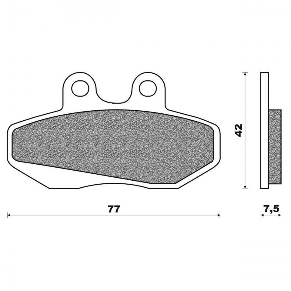 Plaquette de frein Newfren pour Moto Hyosung 125 RX 2007 à 2008 Neuf