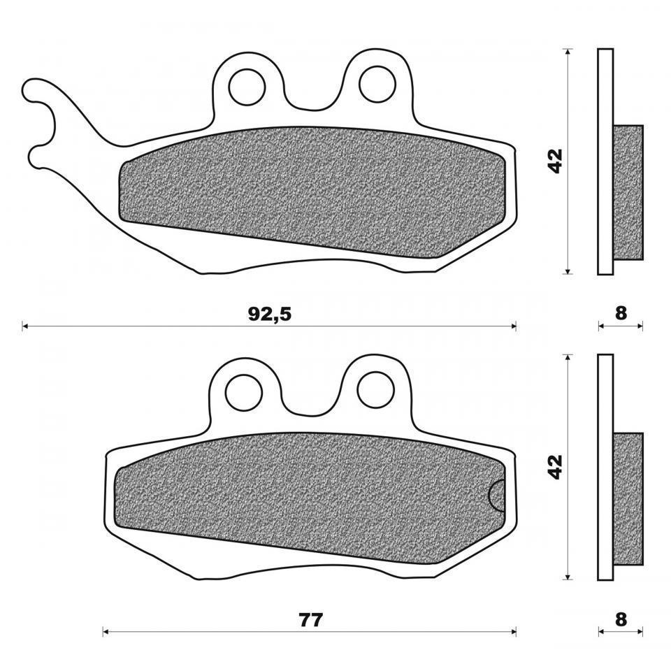 Plaquette de frein Newfren pour Moto Beta 125 RX 1992 à 1994 Neuf