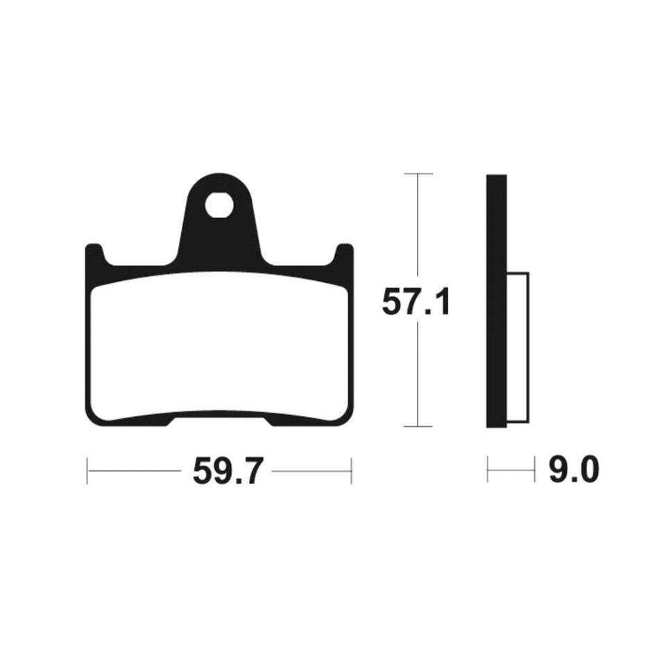 Plaquette de frein Tecnium pour moto MZ 1000 S 2003-2005 MR265 Neuf