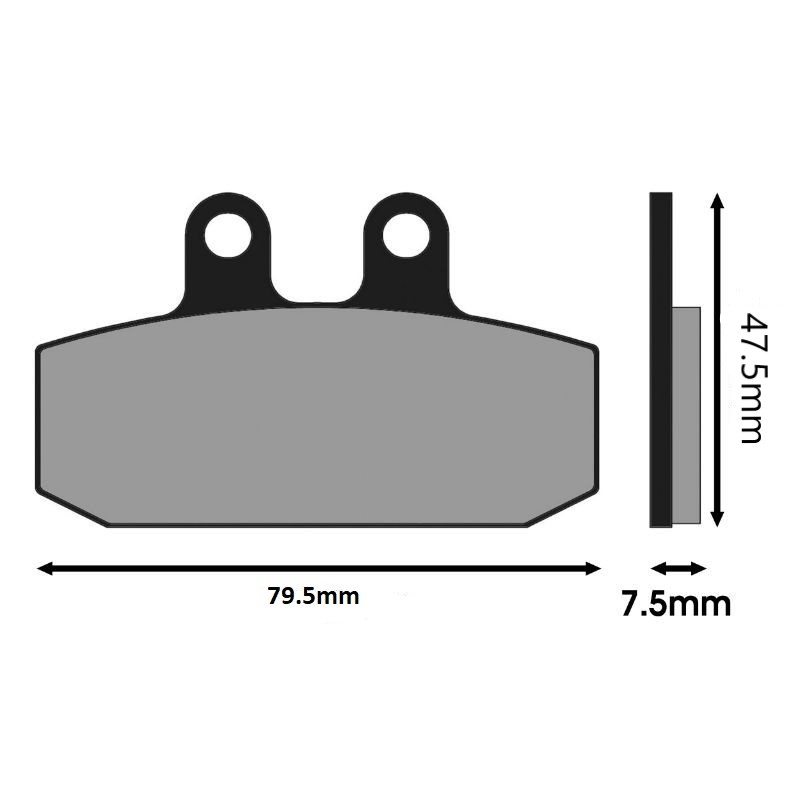 Plaquette de frein Polini pour Scooter Aprilia 150 Scarabeo Neuf