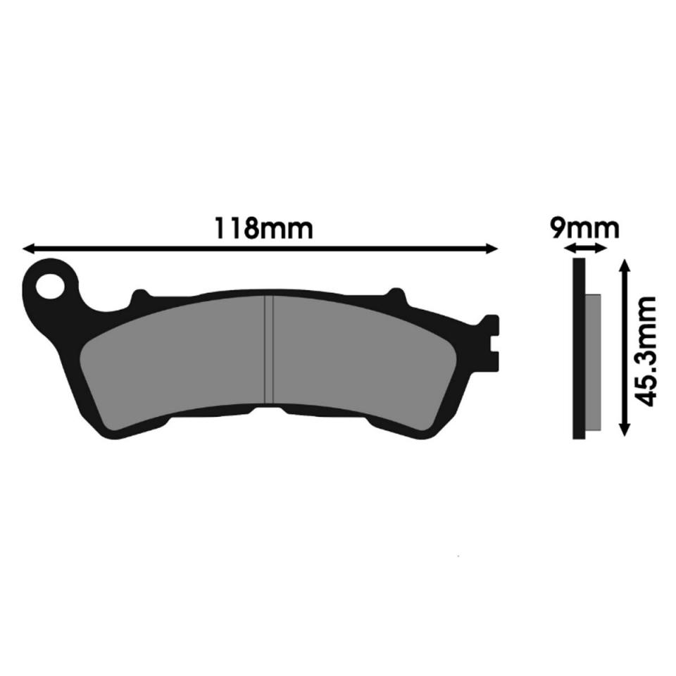 Plaquette de frein Polini pour Moto Honda 1300 VT FURY Après 2010 Neuf