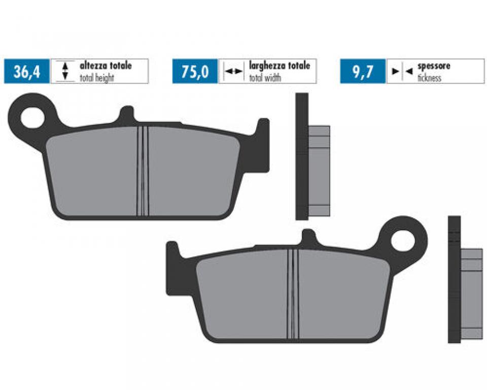 Plaquette de frein Polini pour Moto Honda 250 XLR R BAJA Après 1991 Neuf