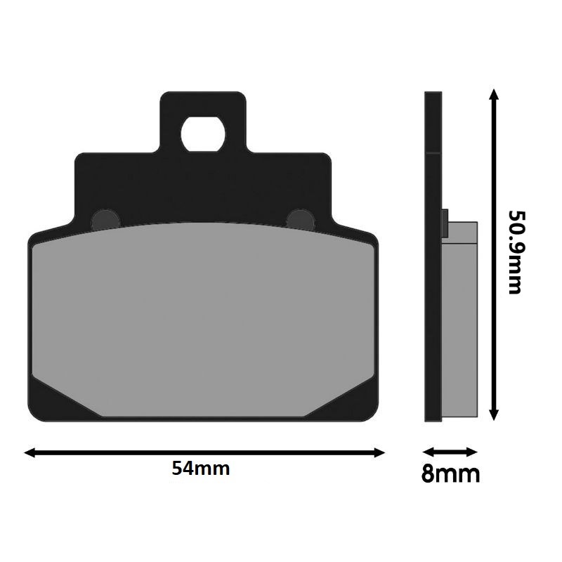 Paire plaquette frein Polini ORIGINAL pour scooter Aprilia 125 Habana 174.0028
