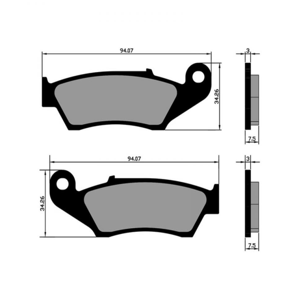 Plaquette de frein Polini pour Moto Honda 125 XLR Après 1993 Neuf