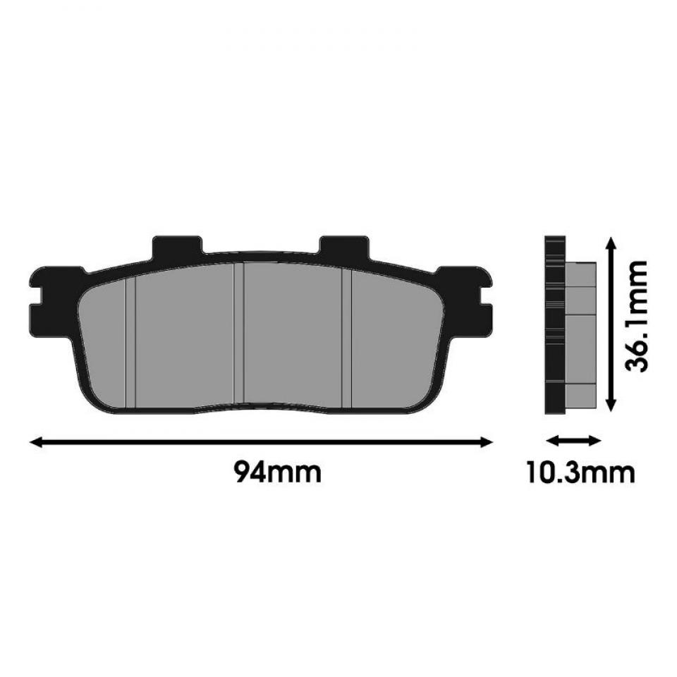 Plaquette de frein Polini ORIGINAL pour scooter Sym 300 CRUISYM 174.0100