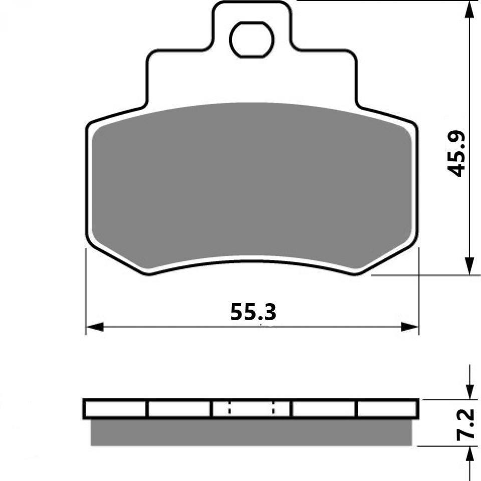 Plaquette de frein Polini pour Scooter Piaggio 50 Vespa primavera Après 2013 Neuf