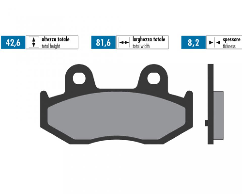 Plaquette de frein Polini pour Scooter Suzuki 250 SKY WAVE 174.0047 Neuf