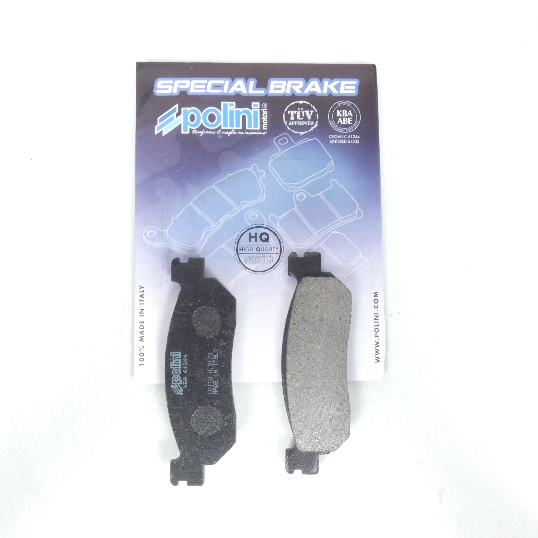 Plaquette de frein Polini pour Scooter MBK 250 Cityliner 2014 à 2020 174.0022 Neuf