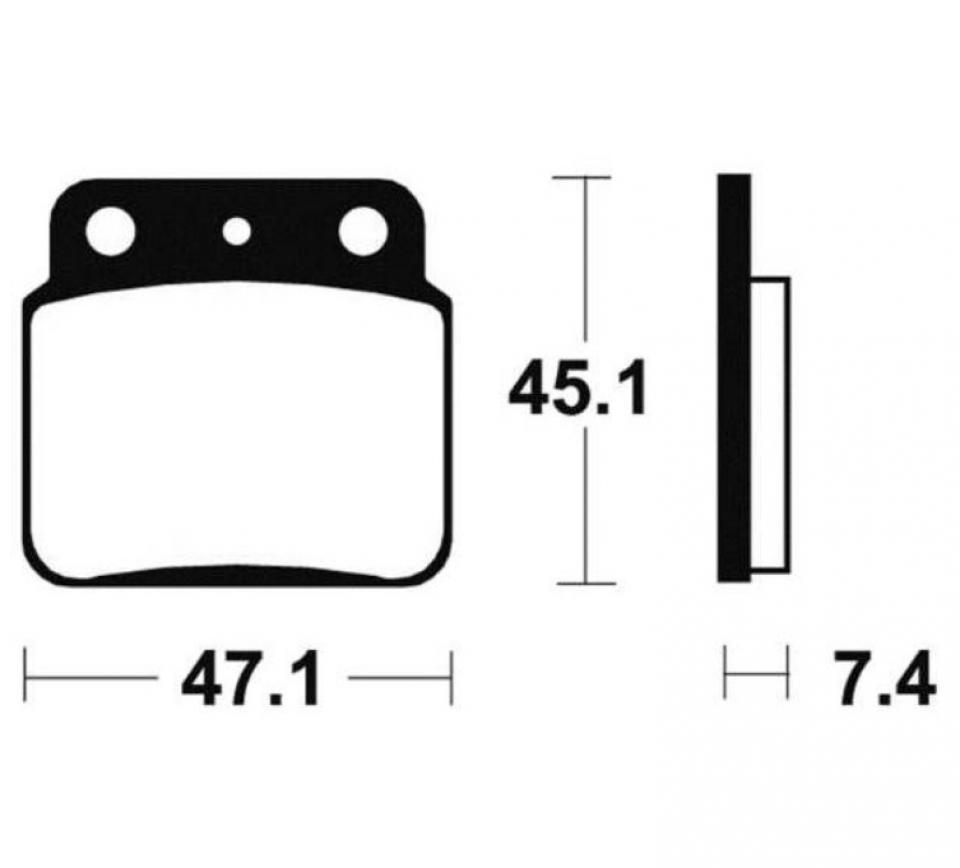 Plaquette de frein Tecnium pour Quad Kawasaki 400 KFX 2003-2007 MO149 Neuf