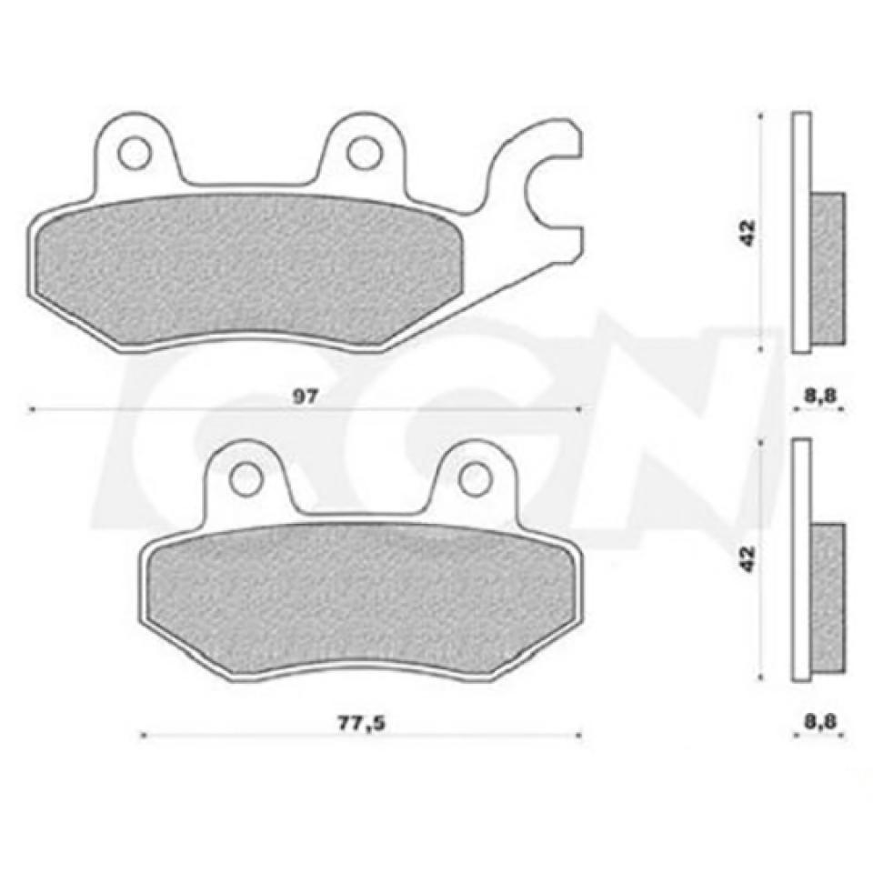 Plaquette de frein Teknix pour Moto Kawasaki 250 ZXR Après 2020 Neuf