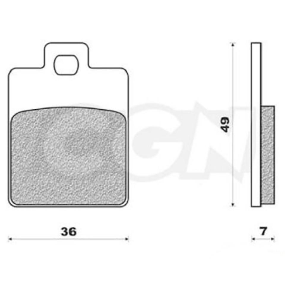 Plaquette de frein Newfren pour Scooter Piaggio 50 ZIP 2T AC 2009 à 2015 FD0249BA Neuf
