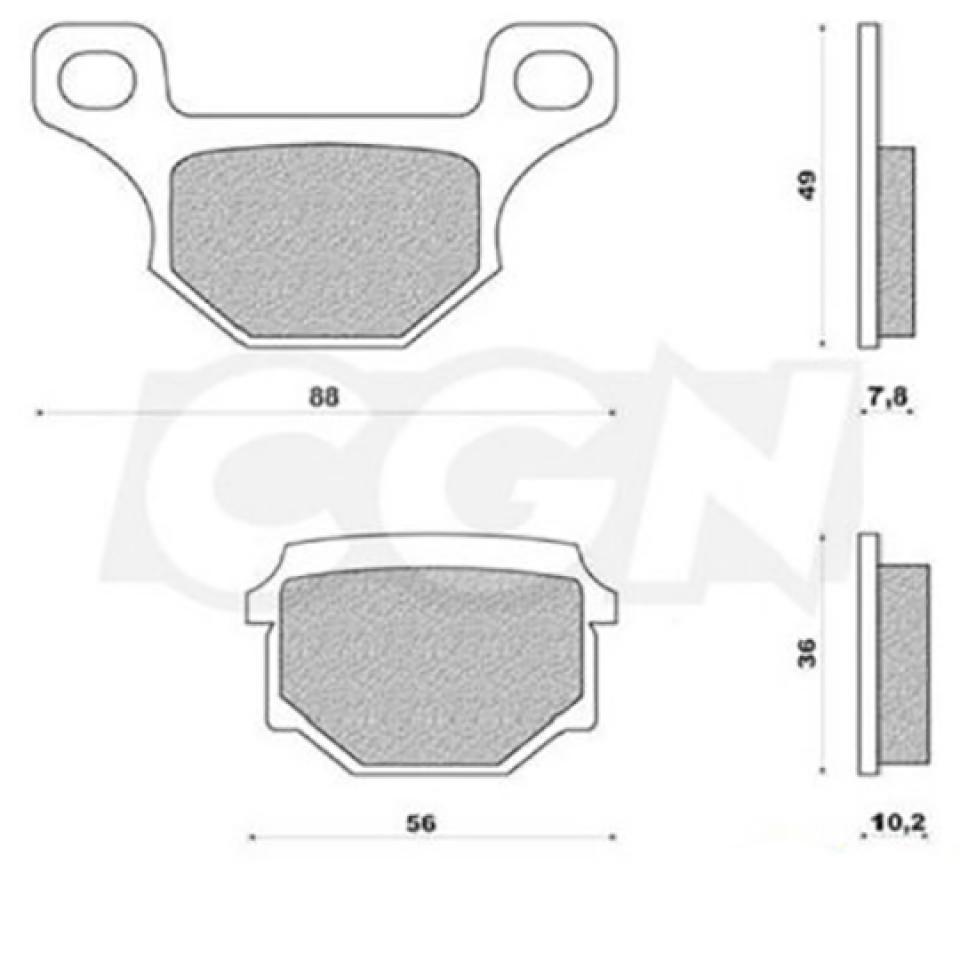 Plaquette de frein Newfren pour Moto AJP 125 PR4 Enduro Pro Après 2010 Neuf