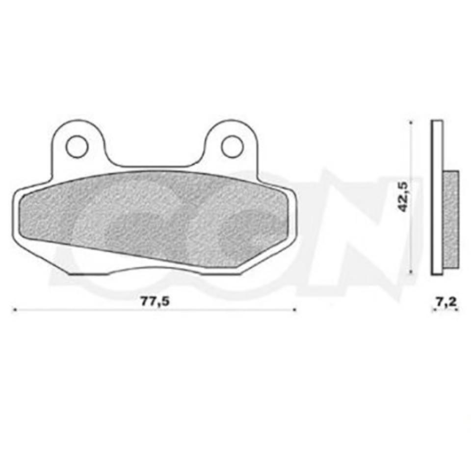 Plaquette de frein Teknix pour Moto Honda 75 MBX HURRICANE Après 1983 Neuf