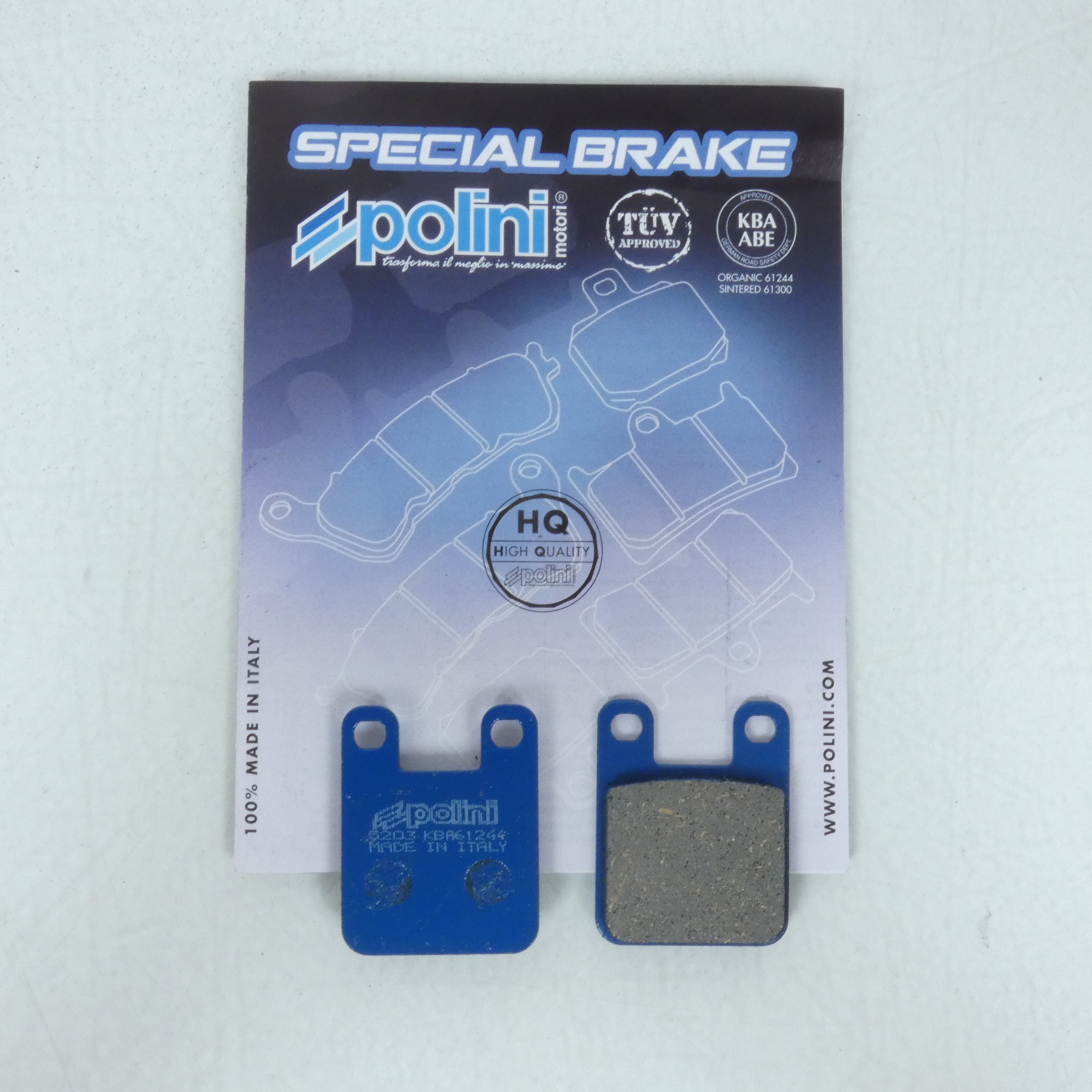 Plaquette de frein Polini pour Scooter Peugeot 50 Ludix blaster 2005 à 2014 174.0015 Neuf