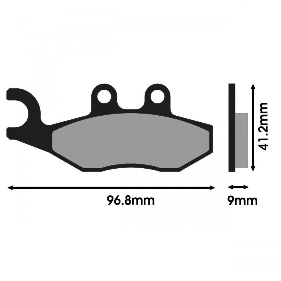 Plaquette de frein Polini pour Scooter Piaggio 250 Vespa GTS 2005 à 2020 Neuf