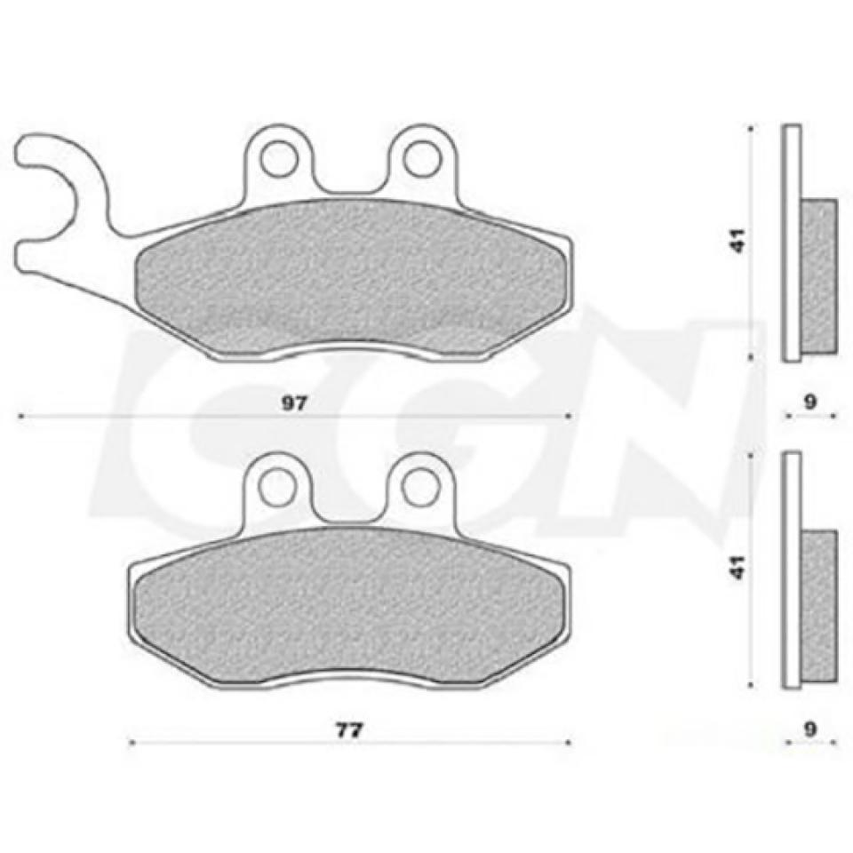 Plaquette de frein Polini pour Scooter Piaggio 125 X9 Evolution 2004 à 2020 Neuf