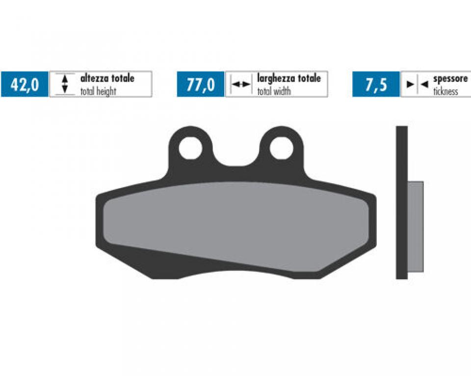 Plaquette de frein Polini pour Moto Sherco 125 City corp Après 2003 Neuf