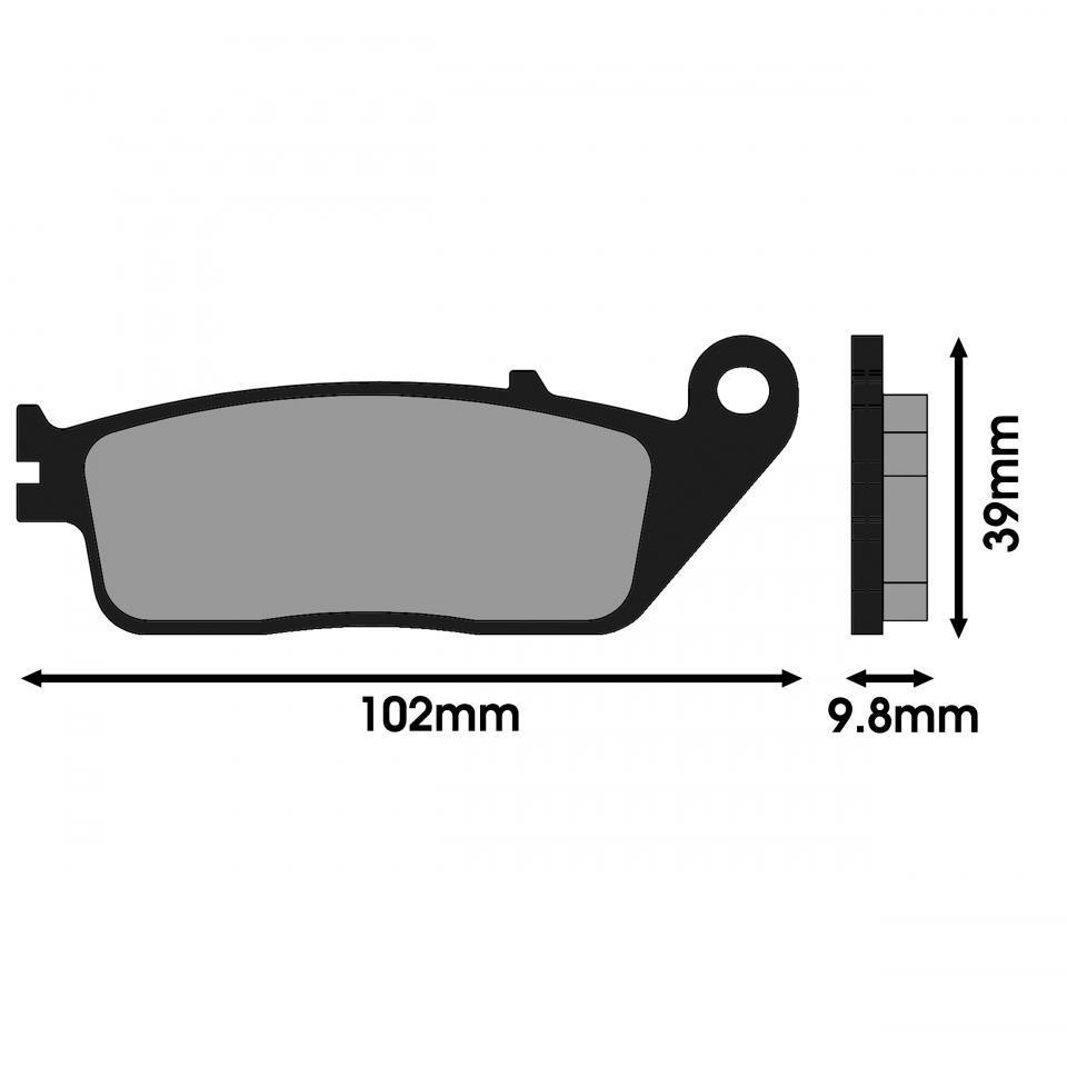 Plaquette de frein Polini pour Scooter Kymco 125 Super Dink Après 2010 Neuf