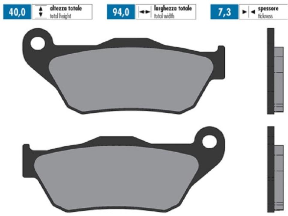 Plaquette de frein Polini pour Scooter Yamaha 125 Xmax 2006 à 2020 Neuf