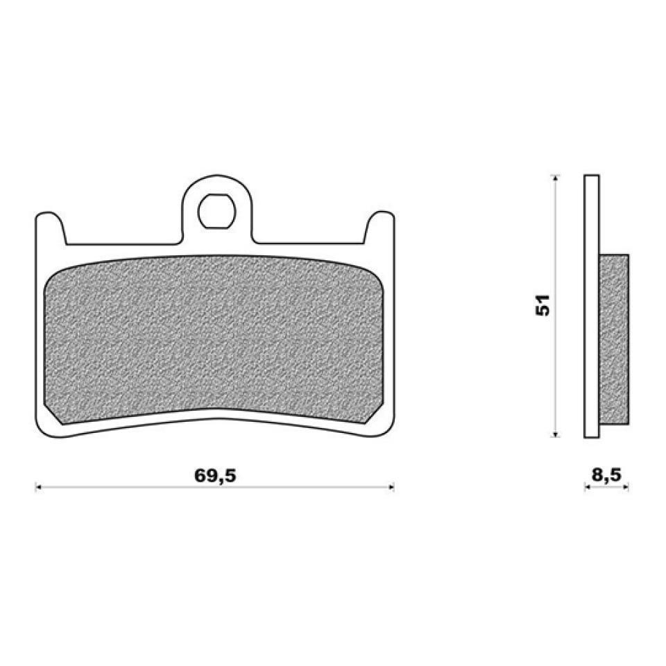 Plaquette de frein Newfren pour Moto Yamaha 1650 MT-01 2005 à 2006 Neuf