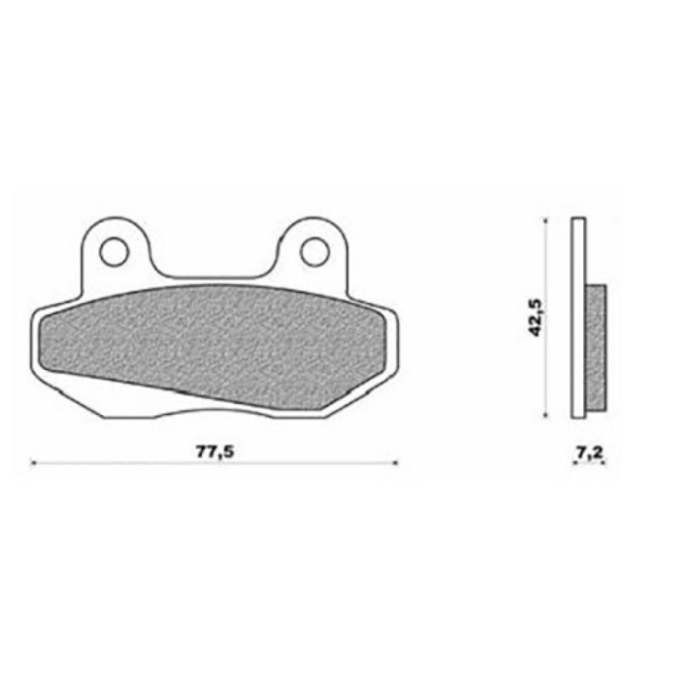 Plaquette de frein Newfren pour Moto Honda 75 NSR 1988 à 1991 Neuf