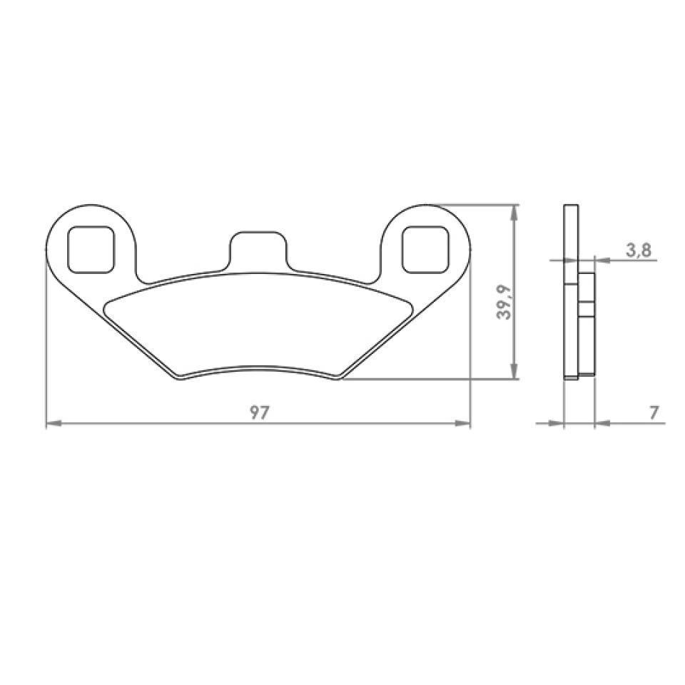 Plaquette de frein Teknix pour Scooter Peugeot 400 Metropolis 2013 à 2017 Neuf