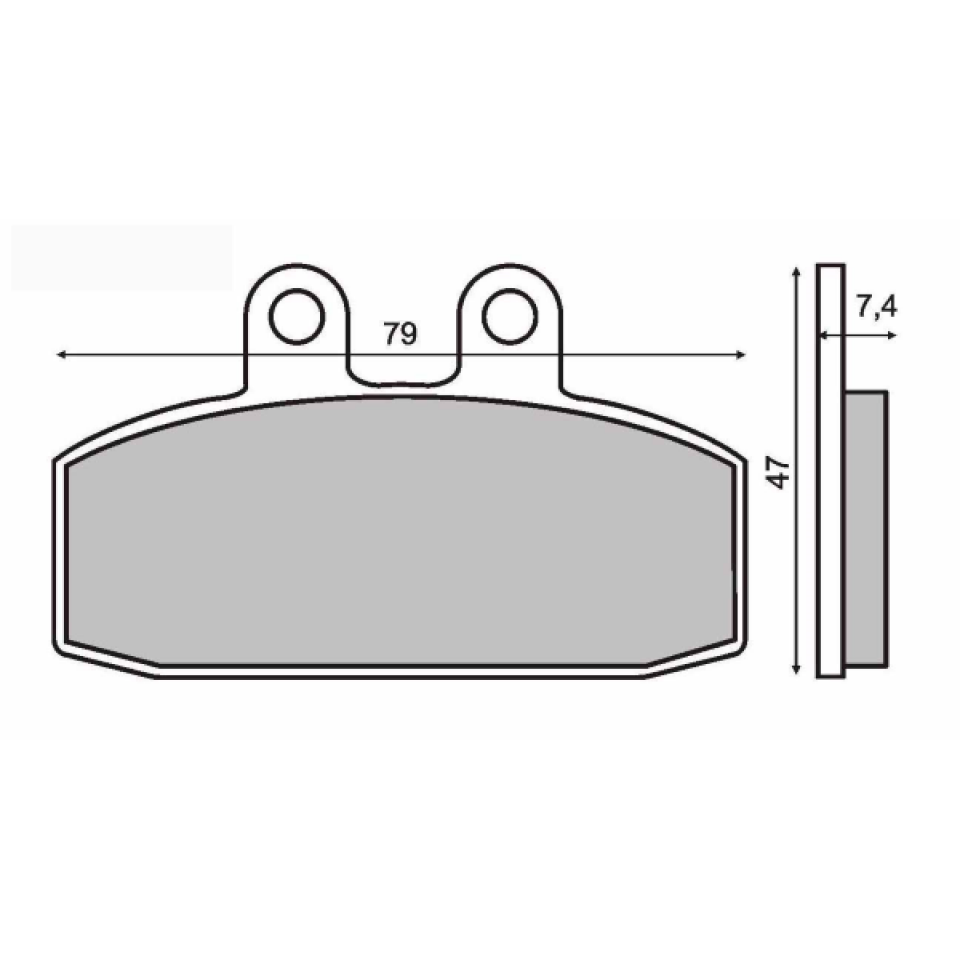 Plaquette de frein pour Moto Guzzi V7