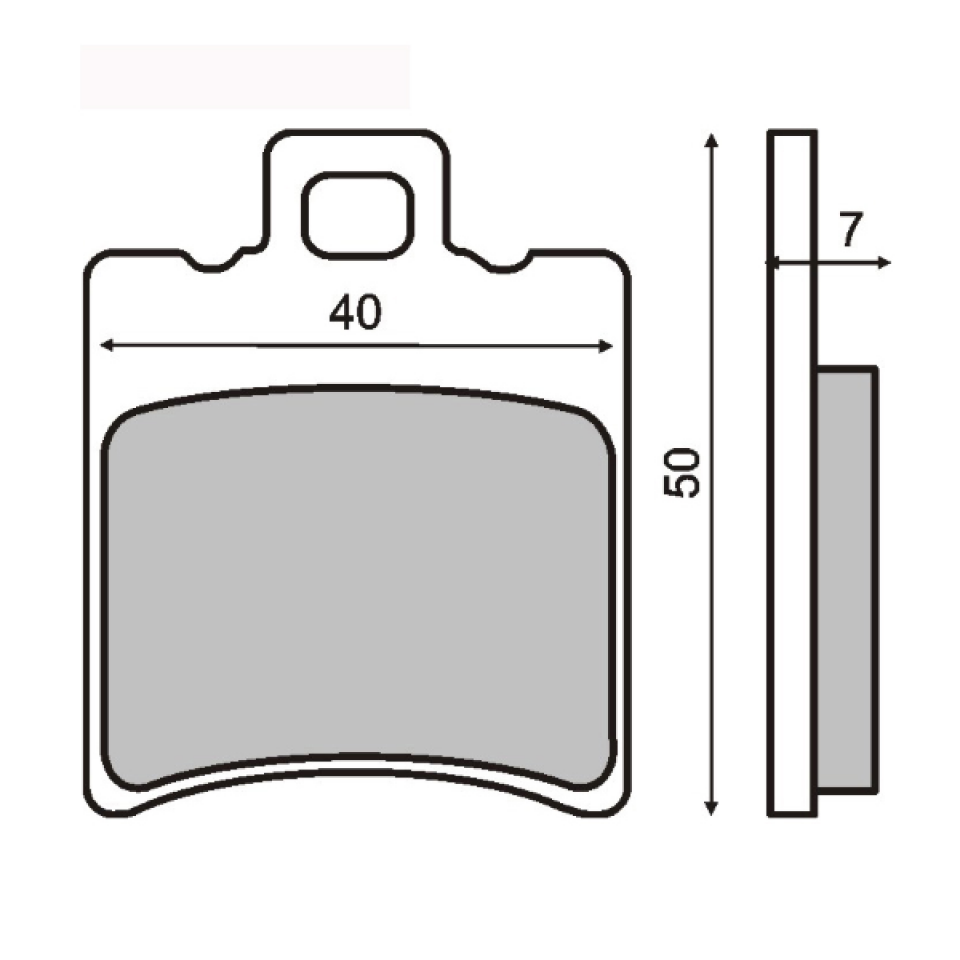 Plaquette de frein Sinter pour Scooter Malaguti 50 F10 2008 880201 / AV Neuf