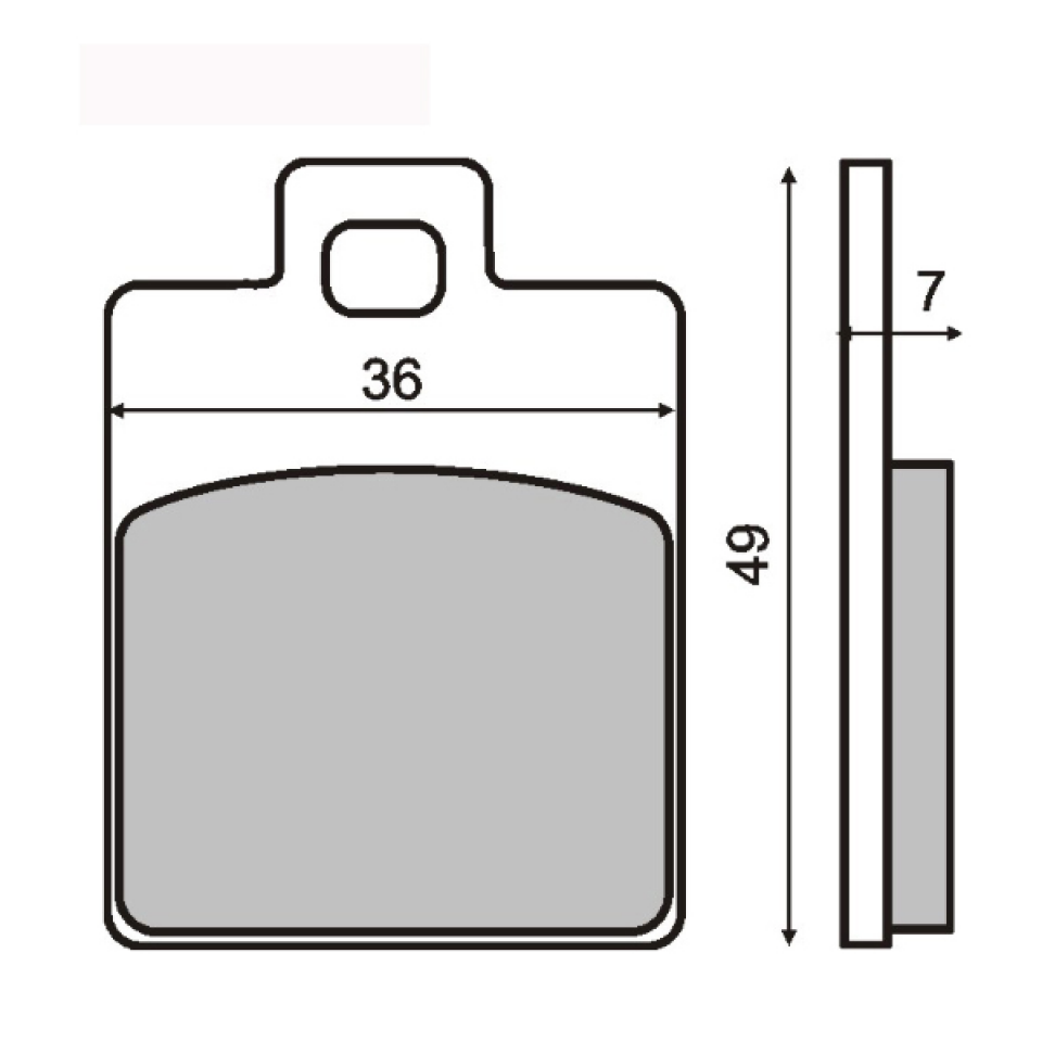Plaquette de frein Sinter pour Scooter Gilera 50 DNA 2005 à 2007 C2700 / AR Neuf