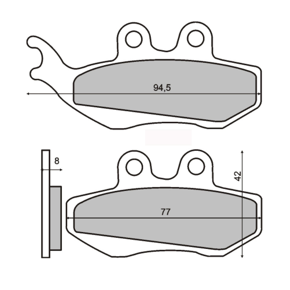 Plaquette de frein Sinter pour Scooter Gilera 180 DNA 2001 M2600 / AV Neuf