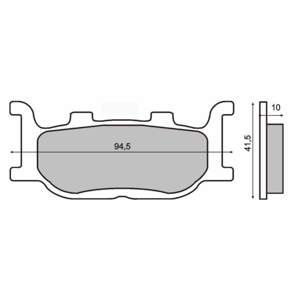 Plaquette de frein Sinter pour Moto Yamaha 660 MT-03 2011 à 2012 RM027/RM051 / AV Neuf